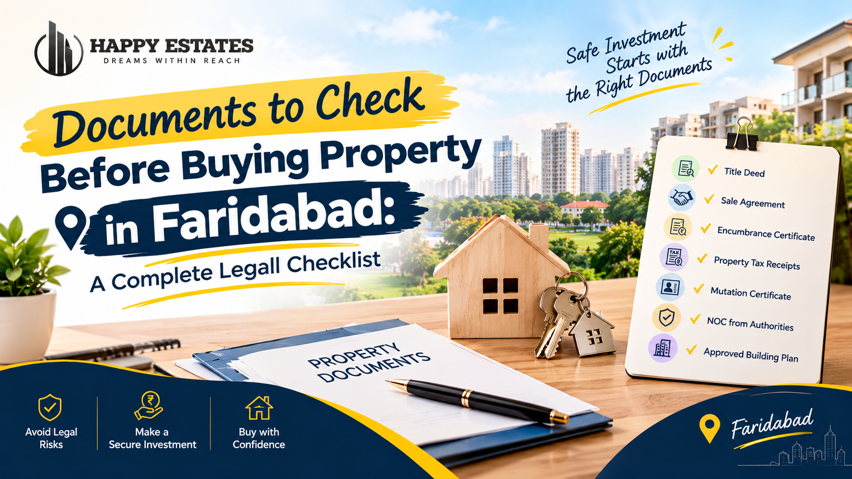 Documents to Check Before Buying Property in Faridabad: A Complete Legal Checklist